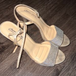 Badgley Mischka American Glamour heels with rhinestones